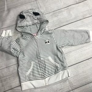 Girls Hooded Zippered Sweatshirt Size 12